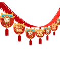 thumbnail image 2 of S SERENABLE 2024 Chinese Year New Year Garland 3 Meters Spring Festival Ornament Success Happiness Ceiling Decoration for Resraurant B, 2 of 8