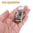 thumbnail image 2 of KAKOWELY spring lights clips 12pcs Recessed Light Spring Clips Universal Lamp Clip For Flat Panel Light Embedded Lamp Accessories 3-Hole Fixed Bracket Silver Tone, 2 of 5