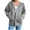 Grey, variant on Clothing Women's Hoodies & Sweatshirts,Women'S Street Long Sleeve Hooded Zipper Solid Color Casual Sweatshirt