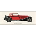 thumbnail image 2 of Fantini, Antonio 24x12 White Modern Wood Framed Museum Art Print Titled - Alfa Romeo 1930, 2 of 4