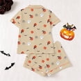 thumbnail image 2 of IMENGL Halloween Pajamas Set for Women Soft Short Sleeve Graphic Nightwear Loungewear Comfy Womens Pajama Sets,S-XXXL, 2 of 7