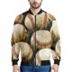 thumbnail image 3 of Chaqueta de béisbol con estampado 3D de moda para hombre, sudadera deportiva de gran tamaño, camisetas de manga larga, chaquetas de bombardero de calle con cremallera, abrigo, 3 of 5
