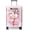 Girl-3, variant on Travel Luggage Cover Suitcase Protector, Fits 18-21 Inch, Pink-1, Floral Pattern, 4 Pockets, Spinner Wheels, Soft Shell, Telescopic Handle