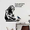 thumbnail image 1 of Vinilo decorativo inspirador de PVC, 30 x 60 cm, «If You Get Tired», 1 of 3