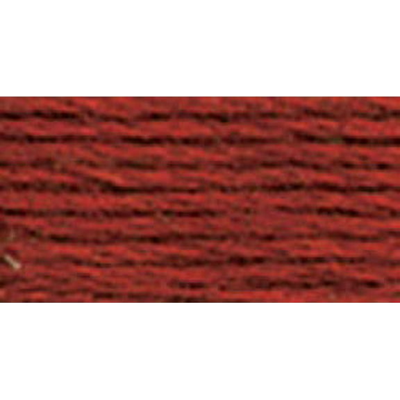 DMC Six-Strand Very Dark Terra Cotta Embroidery Cotton Yarn, 8.7 Yd., 12 Count