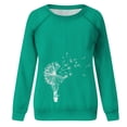 thumbnail image 4 of Womens Plus Size Tops 2023 Fashion Long Sleeves Casual Shirts Printed Round-Neck Sweatshirt Pullover Loose Tunic Tops on Clearance, 4 of 7