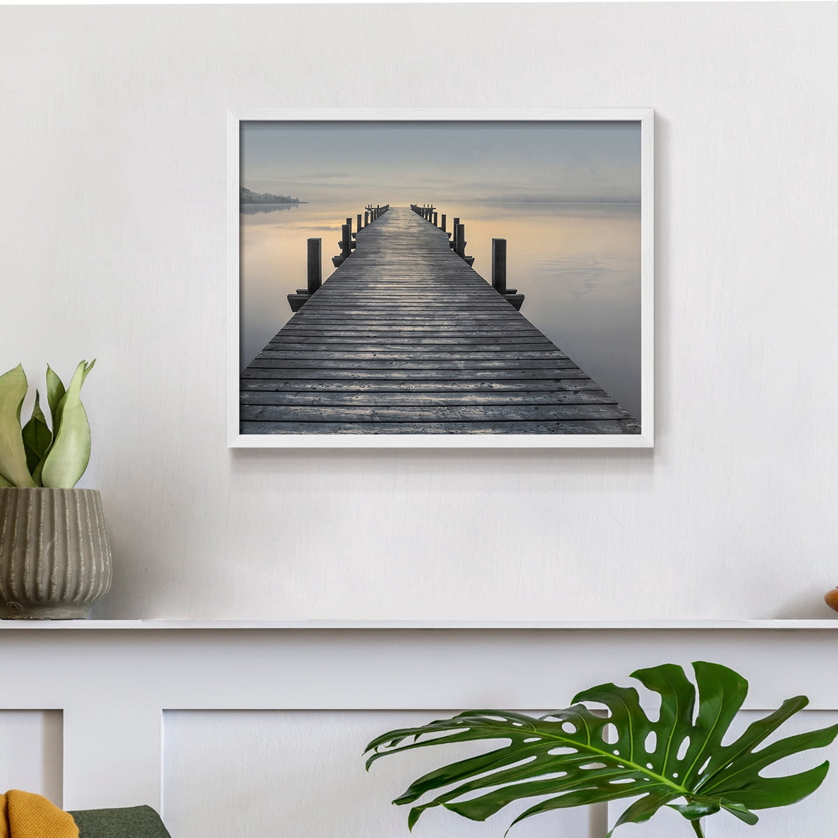 Sun Down by Mike Calascibetta - Restickable Framed Giclée Print