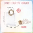 thumbnail image 2 of Uxcell Clear Reusable Gift Bags with Handle and Ribbon, 12Pcs Plastic Goodie Candy Treats Totes Bags for Wedding Birthday Festival Celebration Party, Gold (8.3" x 6.9" x 3.5"), 2 of 7