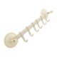 thumbnail image 1 of Cateissary Colgador de pared para baño, estante de vacío con 6 ganchos, organizador colgante ajustable, ventosa de plástico para cocina Juegos de accesorios de baño Beige, 1 of 6