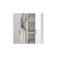 thumbnail image 4 of Aubree White Engineered Wood Wardrobe Cabinet Armoire with Drawers, 4 of 6