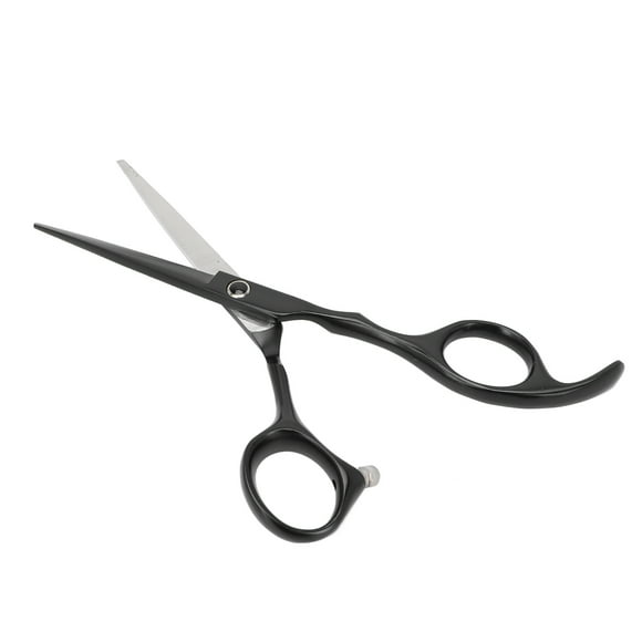 Hair Scissors, 5inch Stainless Steel Practical Barber Shears Convenient Use For Barber Shop Black