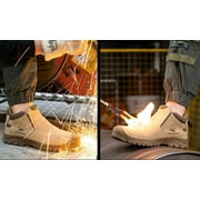 Mens Steel Toe Work Shoes Waterproof Lightweight Safety Boots Womens Insulated Anti-pierce Working Sneakers for Welding Construction
