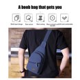 thumbnail image 4 of Bolso Bandolera Para Hombre, Mochila De Lona Con Múltiples Bolsillos, Gran Capacidad 30 X 17 X 6 Cm, Resistente Al Agua Y Duradero Para Llevar a Diario, Viajes,,Vsgery, 4 of 6