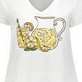 thumbnail image 4 of Inktastic Fresh Lemonade Women's Plus Size V-Neck T-Shirt, 4 of 5
