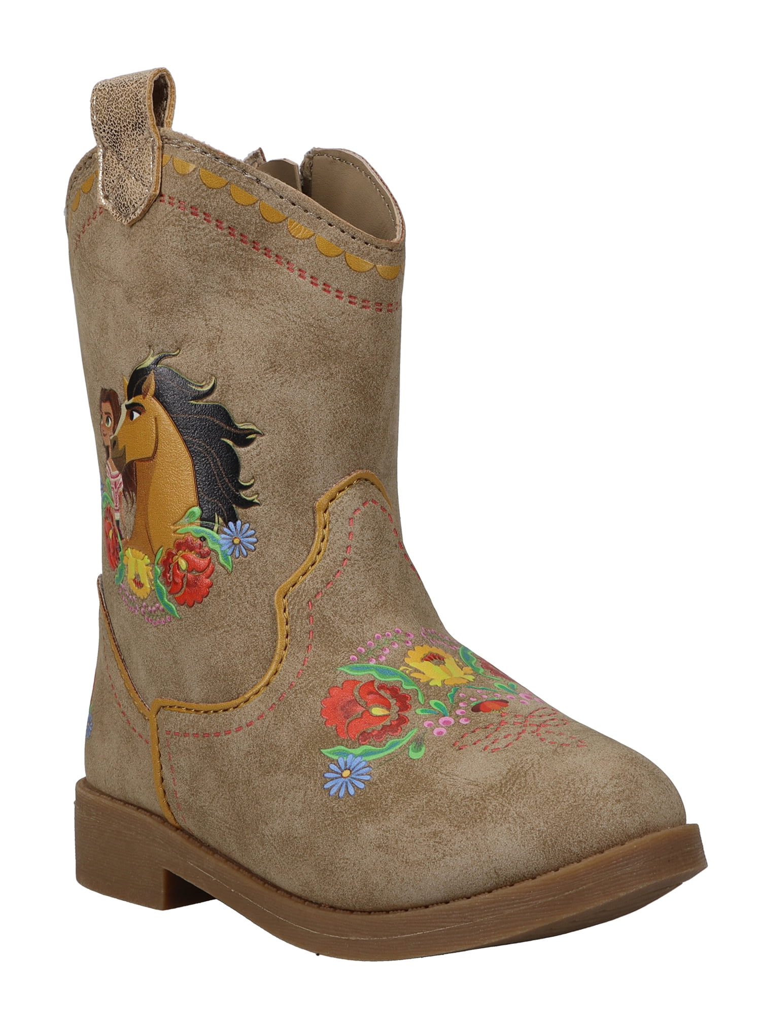 DreamWorks Spirit Toddler Girl Casual Western Cowboy Boot, Sizes 7-12