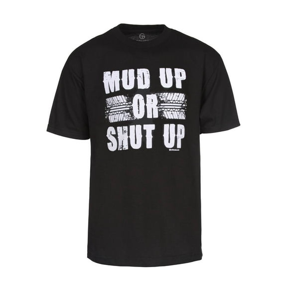 Men's Mud Up or Shut Up Short-Sleeve Black T-Shirt - X-Large