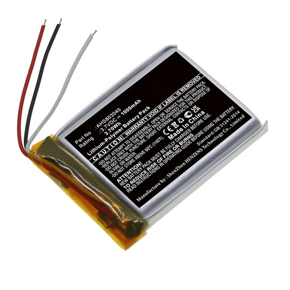 Batteries N Accessories BNA-WB-P17214 Speaker Battery - Li-Pol, 3.7V, 1000mAh, Ultra High Capacity - Replacement for Bose AHS803040 Battery