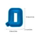 thumbnail image 3 of Molde de letras del alfabeto | Molde para hornear inglés en 3D para pasteles, velas, jabón, arte de resina | Silicona flexible reutilizable | Interior antiadherente liso | Letra única | Azul, 3 of 3
