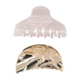 thumbnail image 3 of Time and Tru Women's Hair Claw Clips, 2-Pack, 3 of 4