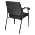 thumbnail image 4 of Office Star Products Visitor’s Chair Black Frame Padded Arms, 4 of 6