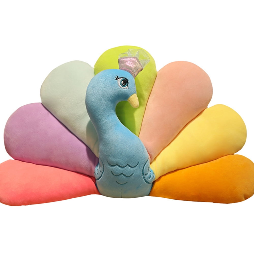 Cute Peacocks Stuffed Toy for Kid Soft Cuddly Friend Baby Cushion Doll