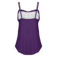 thumbnail image 6 of Yigetop Tank Tops Women, Summer Tank Tops for Women 2025 Loose Fit Pleated Square Neck Sleeveless Shirt Curved Flowy Vest Basic Cotton Tee Loose Fitting Tank Tops for Women Purple XL, 6 of 8