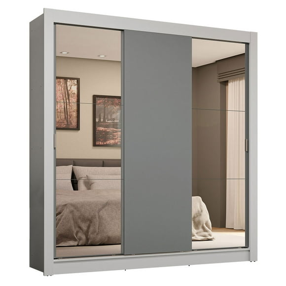Ropero Closet Madesa Subime 3 Puertas 2 Espejos BG 2