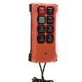 thumbnail image 1 of Controlador remoto industrial 1 transmisor + 1 receptor controlador remoto industrial inalámbrico a prueba de agua IP65 con 8 botones para grúas industriales, 1 of 8