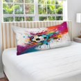 thumbnail image 4 of Football with Colorful Graffiti Plush Pillow Cases Standard Size Ultra Soft Warm Pillowcases with Zipper 20"x26", 4 of 9