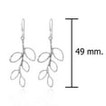 thumbnail image 4 of Gorgeous Swinging Leafy Olive Branch Sterling Silver Dangle Earrings, 4 of 5