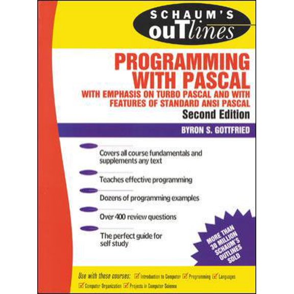 Pre-Owned Schaum's Outline of Programming with Pascal (Paperback) 007023924X 9780070239241