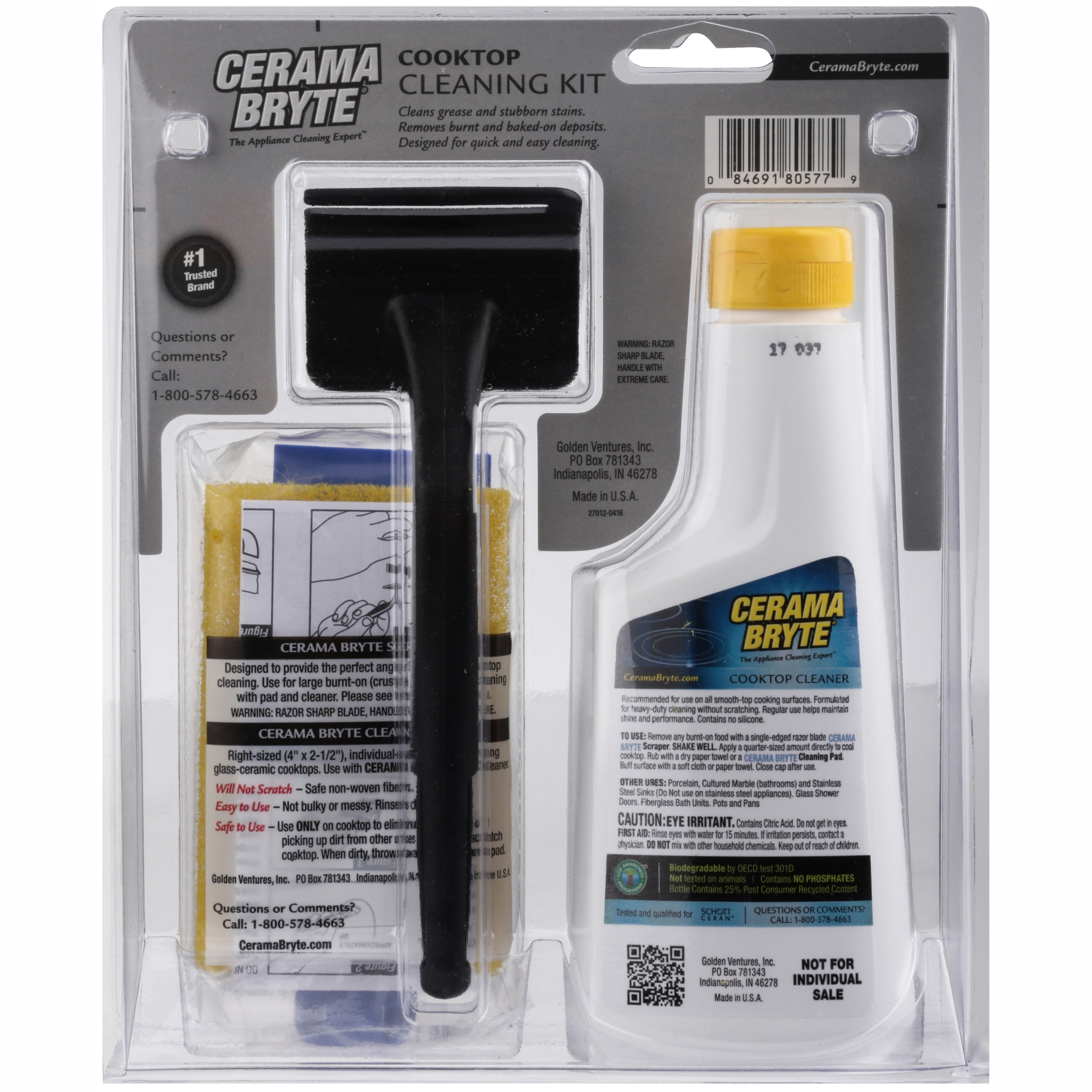 Cerama Bryte® Cooktop Cleaning Kit 4 pc. Pack