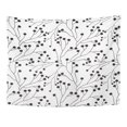 thumbnail image 1 of JSDART Flora Flower Pattern Floral for The Black and White Spring Abstract Wall Art Hanging Tapestry Home Decor for Living Room Bedroom Dorm 60x80 inch, 1 of 1
