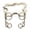 Gold, variant on HILASON Western Light Fixed Cheek Chain Bit Stainless Steel for Training