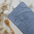 thumbnail image 3 of COMPUKAS 1Set Dark Blue Cotton Bath Sheet Oversized Bath Towel Soft Absorbent for Spa and Home, 3 of 5