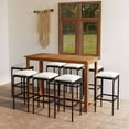 thumbnail image 1 of vidaXL Ensemble de Bar de Jardin 9 Pcs avec Coussins Noir, 1 of 12