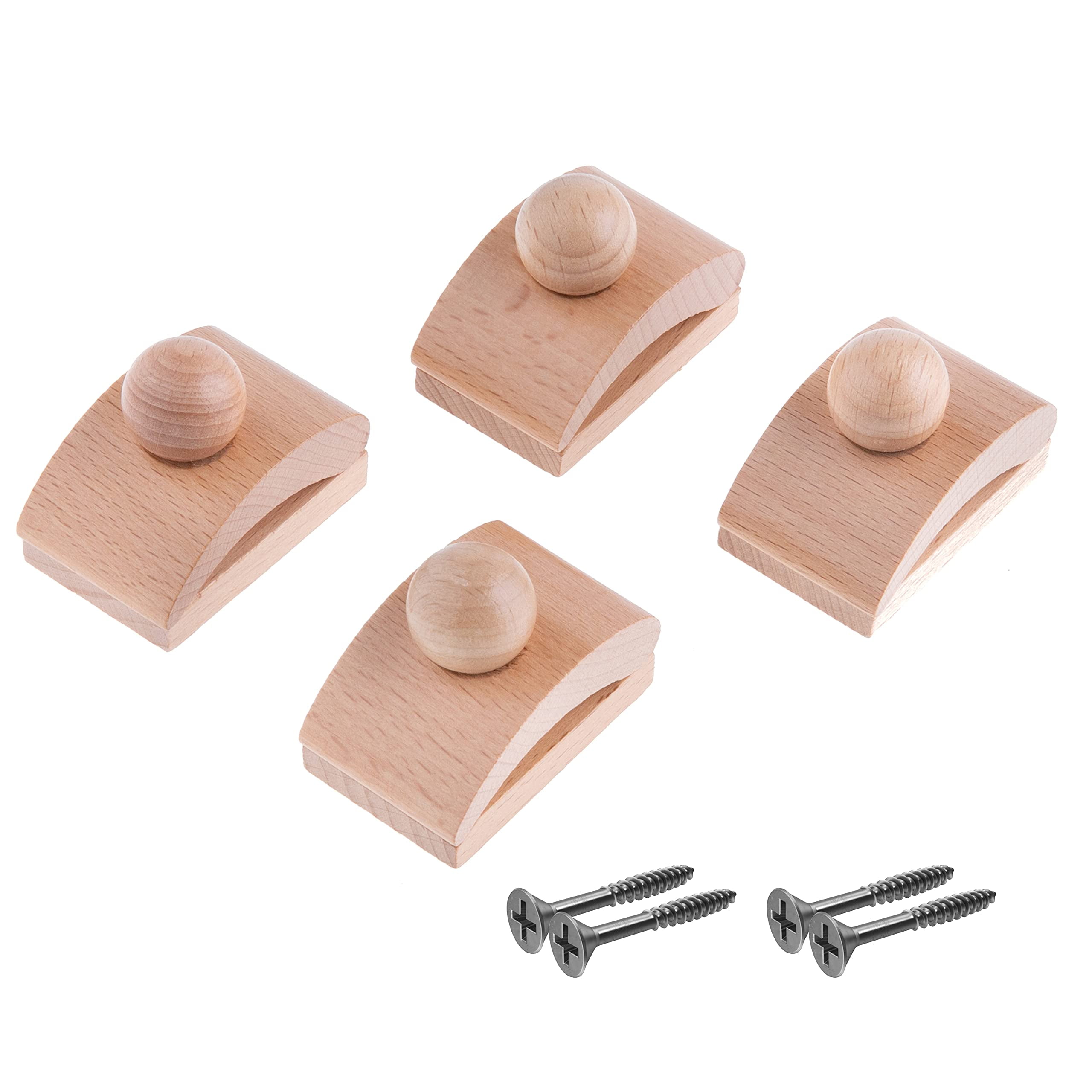 PrecisionQuiltingTools Dark Classy Clamps Wooden Quilt Wall Hangers - 4  Large Clips & Screws, 3.25‚Äù x 2‚Äù inches - Fry's Food Stores