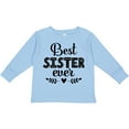 thumbnail image 3 of Inktastic Best Sister Ever Gift Girls Long Sleeve Toddler T-Shirt, 3 of 5