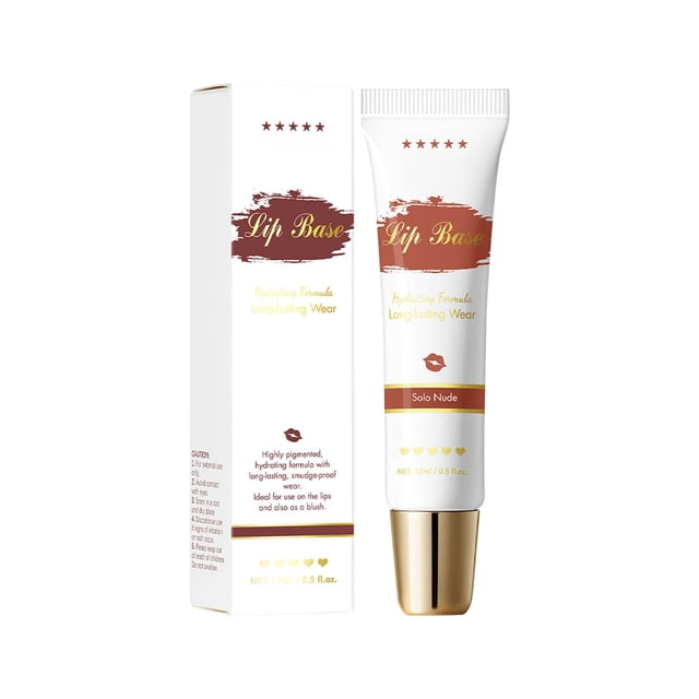 Crema base para labios y crema labial mate delicada multiusos con rubor.