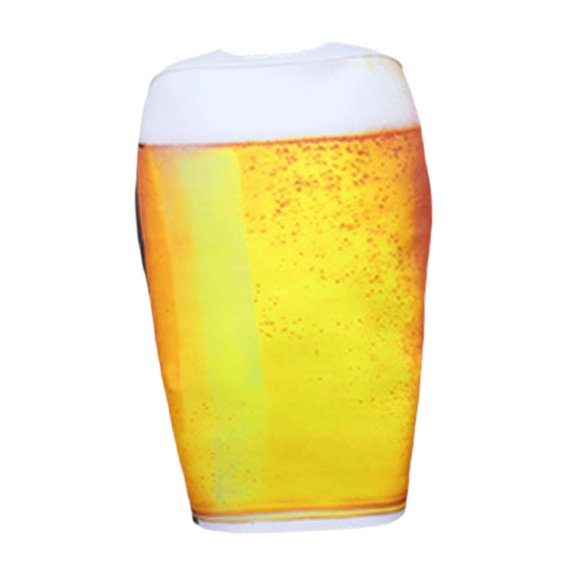 Disfraz cerveza, ligero, esponjoso, ideal para fiestas Halloween y ocasiones especiales. Ropa divertida para fiestas comida. Niños