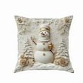thumbnail image 3 of Cheapark 18x18 Inches White Winter Christmas Pillow Covers - Holiday-Style Decorative Cushion Cases, Elevates Sofa, Bed & Couch Ambiance, 3 of 3