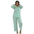 thumbnail image 2 of Up2date Fashion's Women's 100% Cotton Pajamas in Solid Colors, 2 of 2