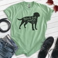 thumbnail image 2 of Black Lab Mama T-shirt, Unisex Women's Shirt, Labrador Retriever, Black Lab Owner, Best Dog Mama Gift, Heather Apple Green, XX-Large, 2 of 6