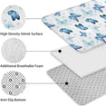thumbnail image 5 of Blue Butterfly Pattern Bathroom Rugs Sets 3 Piece,Toilet Cover Set,Absorbent Non Slip Bathroom Mats Sets with U-Shaped Contour Rug Toilet Rug Set, 5 of 5