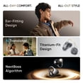 thumbnail image 2 of Realme Buds Clip Open-Ear Wireless Earbuds, 11mm Dual Magnet Drivers, 3D Spatial Audio, 36H Playtime, AI ENC, IP55, 45ms Low Latency Titanium Gold, 2 of 9