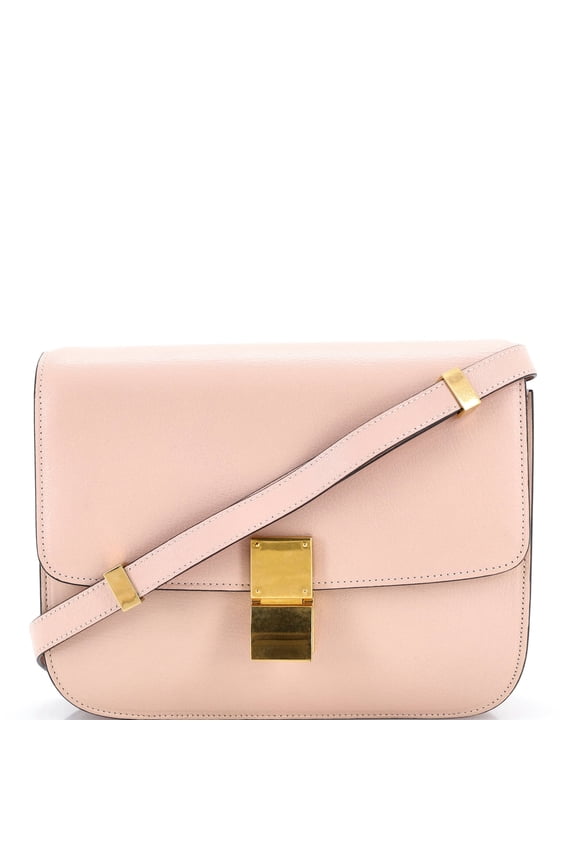 Pre-Owned Classic Box Bag Smooth Leather Medium By Rebag