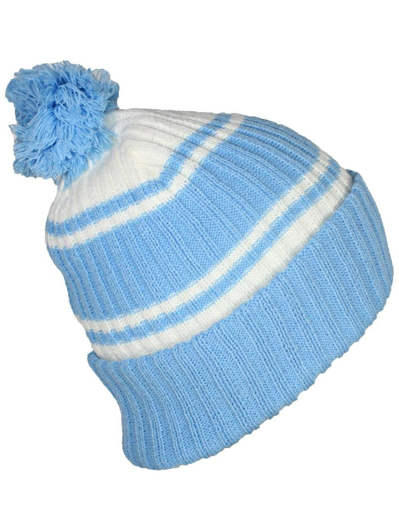 Best Winter Hats Quality Striped Beanie With Solid Cuff  display picture 2