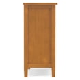 thumbnail image 5 of Simpli Home Warm Shaker 32 inch Wide Solid Wood Transitional Low Storage Cabinet in Light Golden Brown, 5 of 12