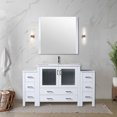 thumbnail image 5 of Volez 60 in W White Double Bath Vanity with Side Cabinet, and White Ceramic Top, 5 of 6