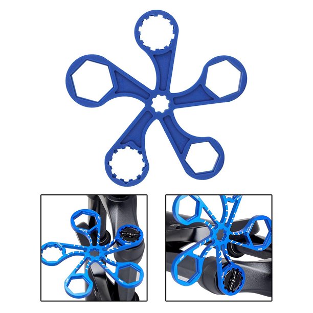 Llave de bicicleta, herramientas de reparación de bicicletas, práctico 5 cabezales para Sr Suntour Xcr/xct/xcm/rst, herramienta de eliminación-- Teléfono móvil Teléfono móvil Accesorios para teléfonos móviles